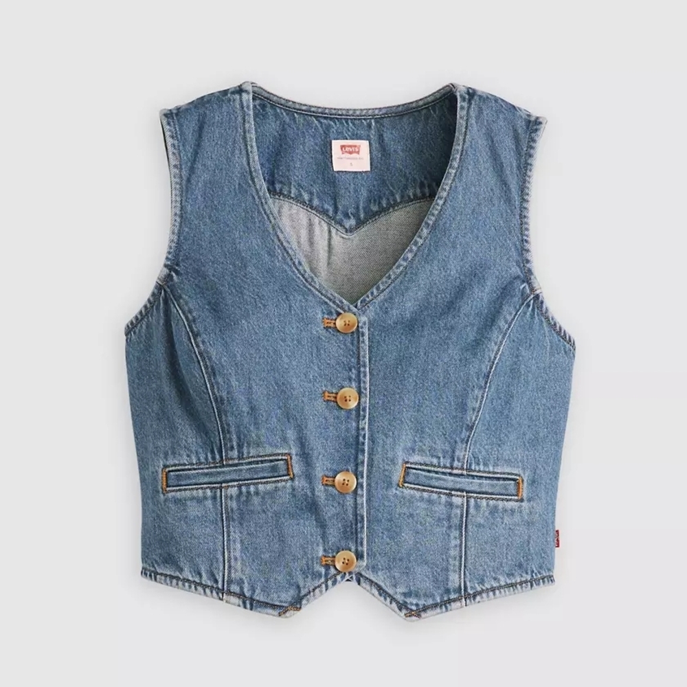 Levi's Blue Denim Vest